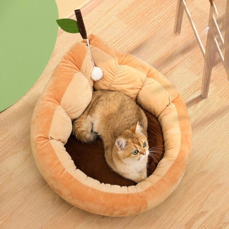 KFX-7610429 Cozy Winter Cotton Cat and Dog Bed House for Small to Medium Pets