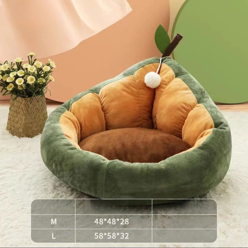 KFX-7610429 Cozy Winter Cotton Cat and Dog Bed House for Small to Medium Pets