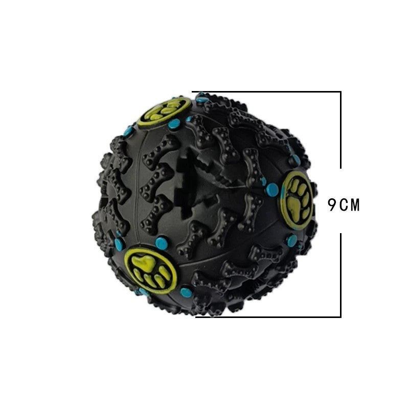 KFX-7611581 Giggle Dog Food Ball Toy - Bite-Resistant Puzzle for Dogs, Medium and Large Sizes Available