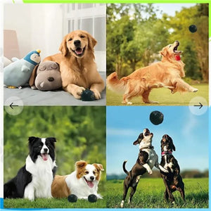 KFX-7611581 Giggle Dog Food Ball Toy - Bite-Resistant Puzzle for Dogs, Medium and Large Sizes Available