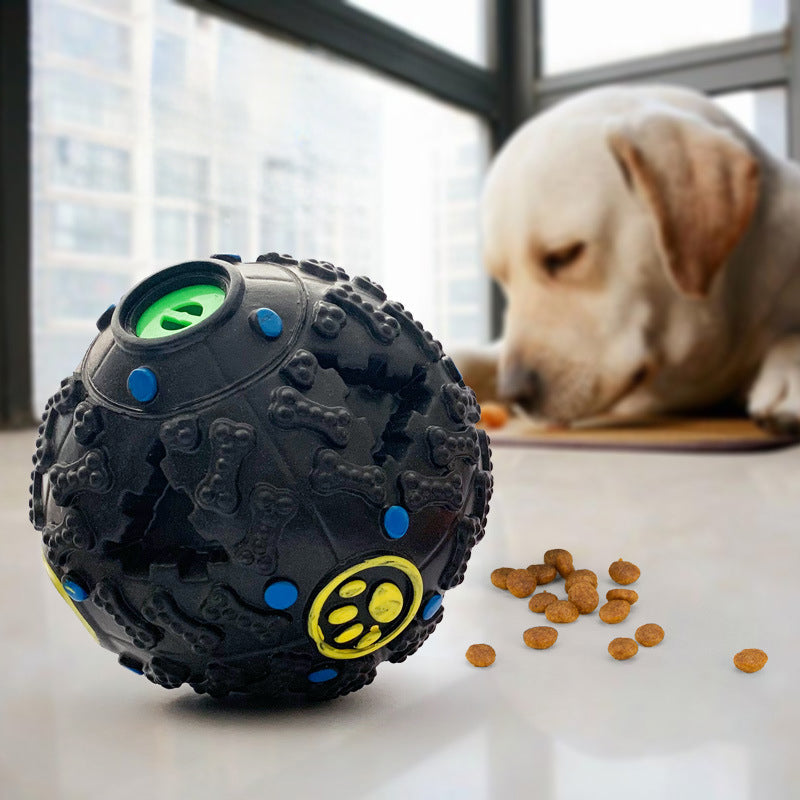 KFX-7611581 Giggle Dog Food Ball Toy - Bite-Resistant Puzzle for Dogs, Medium and Large Sizes Available