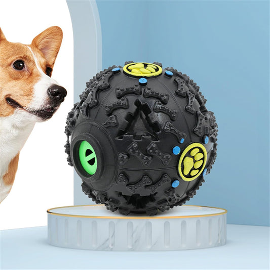KFX-7611581 Giggle Dog Food Ball Toy - Bite-Resistant Puzzle for Dogs, Medium and Large Sizes Available