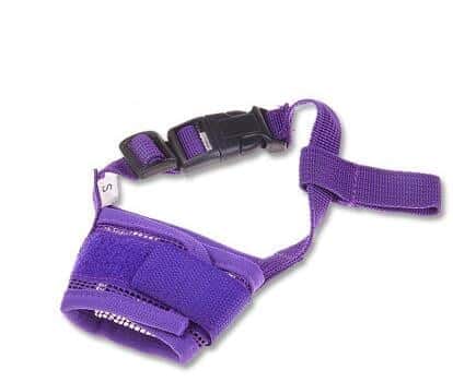 KFX-7612605 Breathable Nylon Mesh Dog Muzzle Cover in Multiple Colors and Sizes