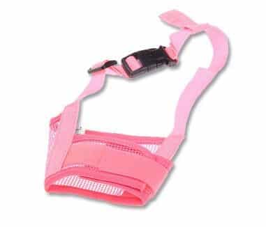 KFX-7612605 Breathable Nylon Mesh Dog Muzzle Cover in Multiple Colors and Sizes