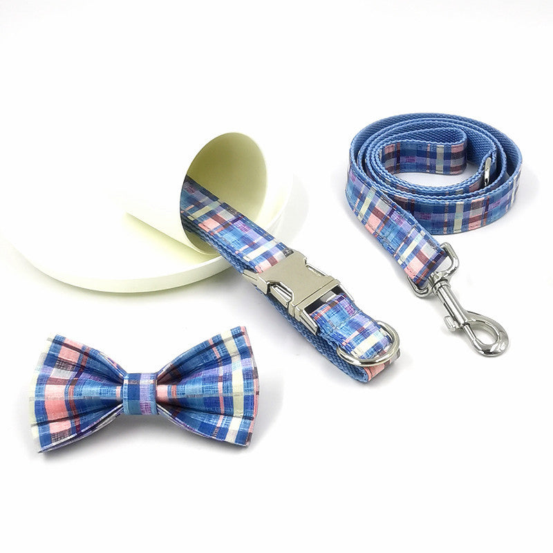 KFX-7614781 Custom Lettering Cloth Dog Collar - Casual Fit for Pets in Various Sizes