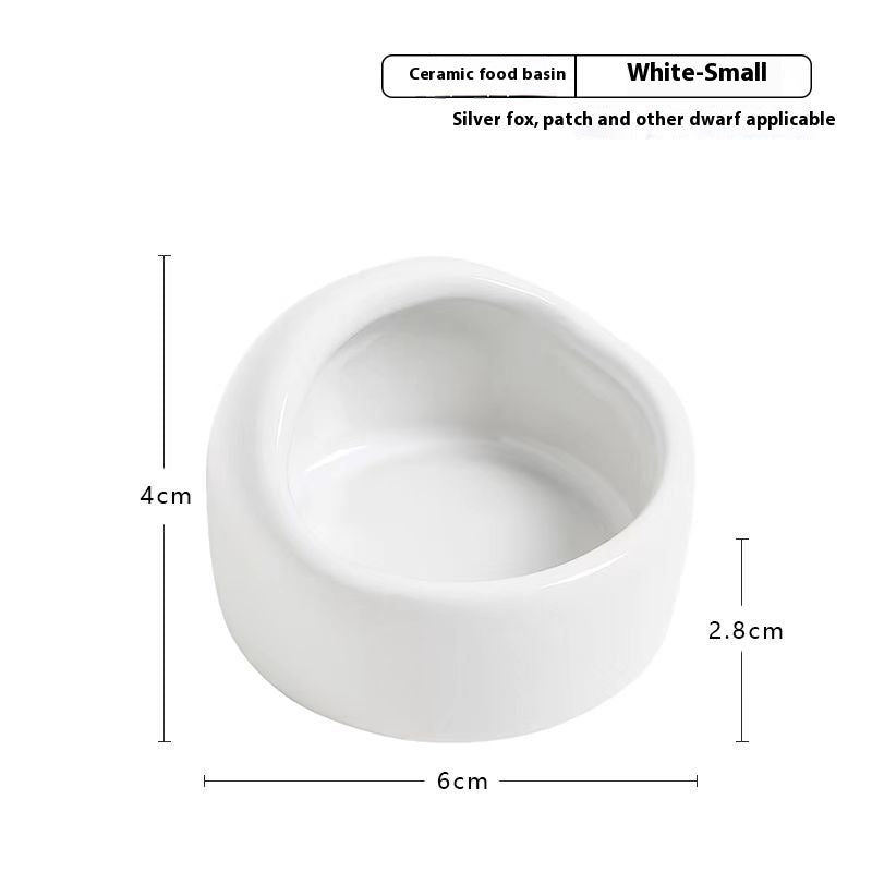 KFX-7614909 Ceramic Small Food Bowl for Hamsters and Chipmunks in Multiple Colors