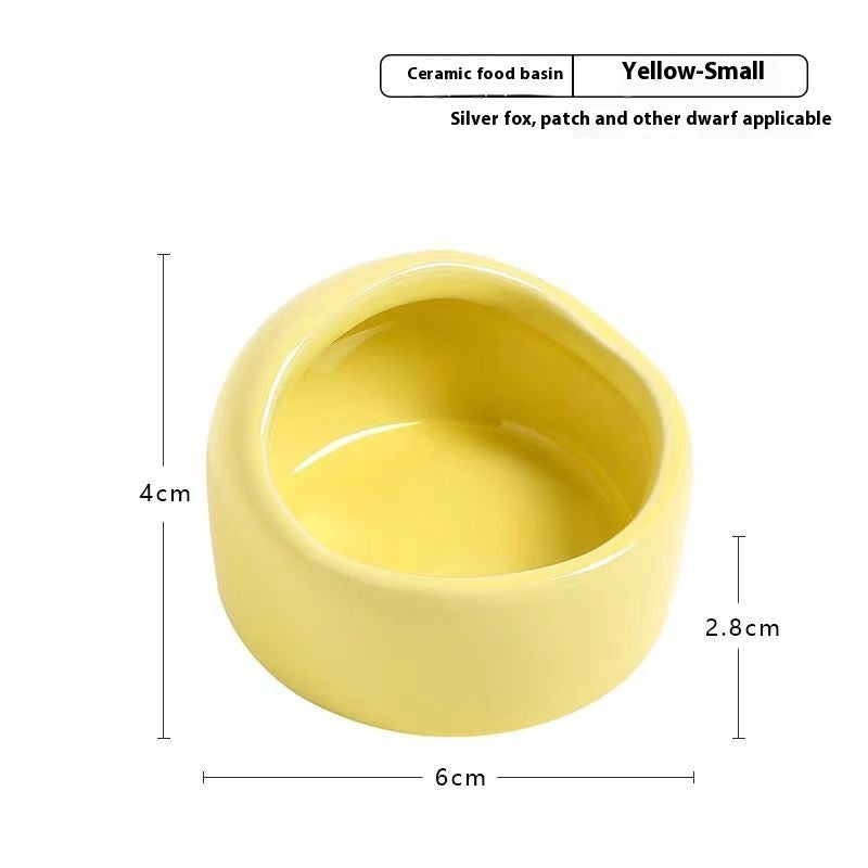 KFX-7614909 Ceramic Small Food Bowl for Hamsters and Chipmunks in Multiple Colors