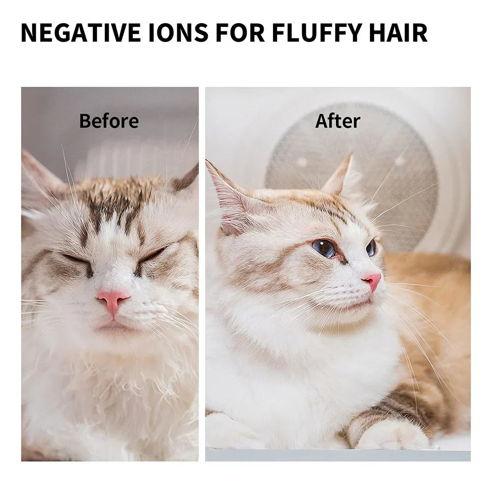 KFX-761619 Smart Pet Hair Dryer for Cats and Small Dogs with Temperature Control and Ultra Quiet Operation