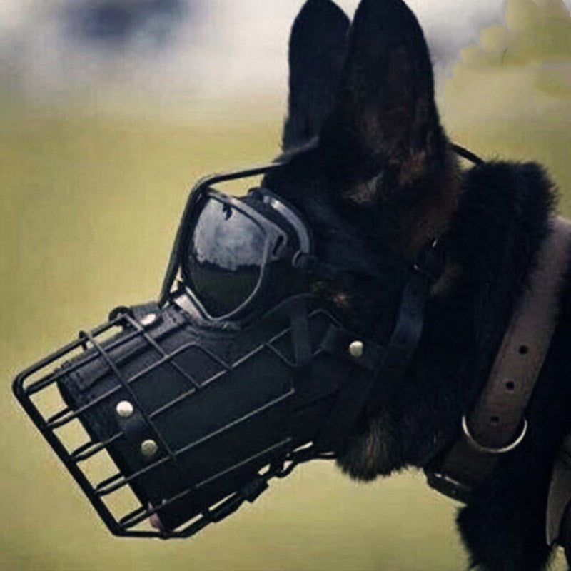 KFX-7619517 Tactical Muzzle for Medium and Large Dogs - Impact Resistant Training Mouthpiece in Black