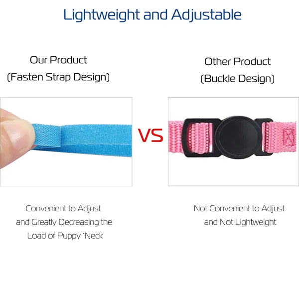 KFX-7620157 Adjustable Double-Sided Whelping ID Collars for Puppies and Kittens - 12 Color Set