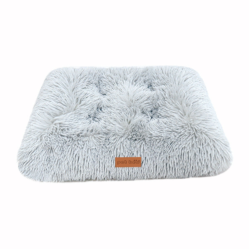 KFX-7620541 Cozy Thick Warm Pet Cushion Mat for Cats and Dogs - Breathable Plush Mattress in Various Sizes