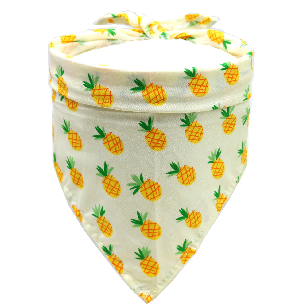 KFX-7621053 Pet Saliva Towel - Soft Cotton Triangle Towel for Small to Large Dogs (S: 40x30x30, M: 62x43x43)