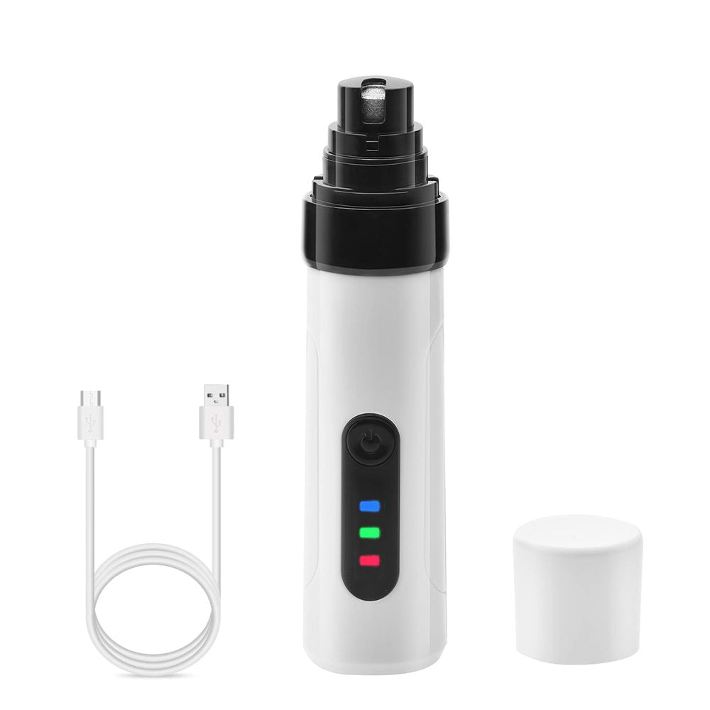 KFX-7622461 Rechargeable Electric Dog Nail Clippers with USB Charging and Quiet Operation for Pet Grooming