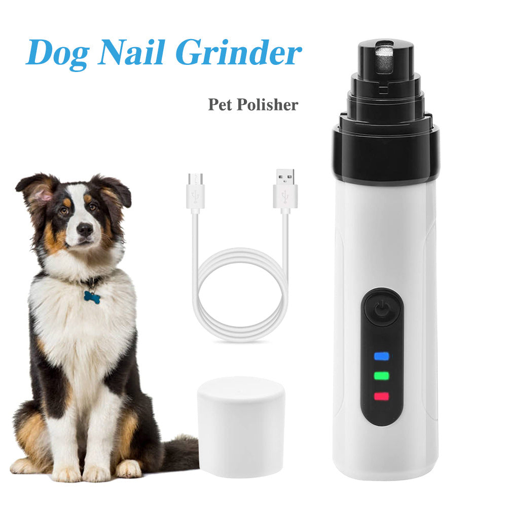 KFX-7622461 Rechargeable Electric Dog Nail Clippers with USB Charging and Quiet Operation for Pet Grooming