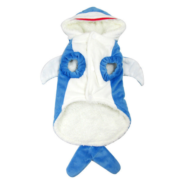 KFX-7622845 Realistic Shark Costume Suit for Cosplay in Blue and Gray - Comfortable Sheared Fabric, Available in XS, S, M, L, XL