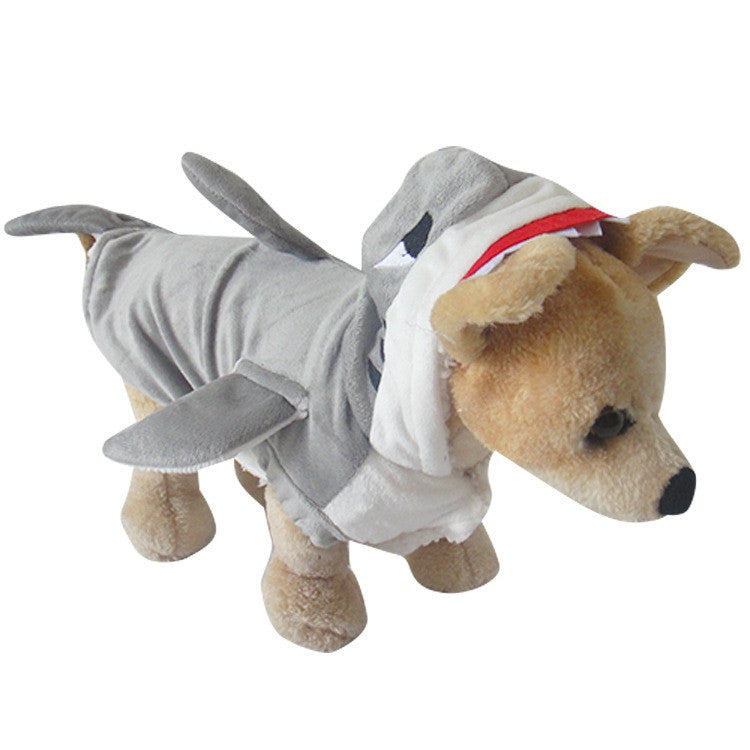 KFX-7622845 Realistic Shark Costume Suit for Cosplay in Blue and Gray - Comfortable Sheared Fabric, Available in XS, S, M, L, XL