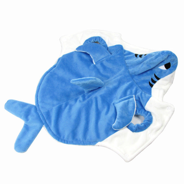 KFX-7622845 Realistic Shark Costume Suit for Cosplay in Blue and Gray - Comfortable Sheared Fabric, Available in XS, S, M, L, XL