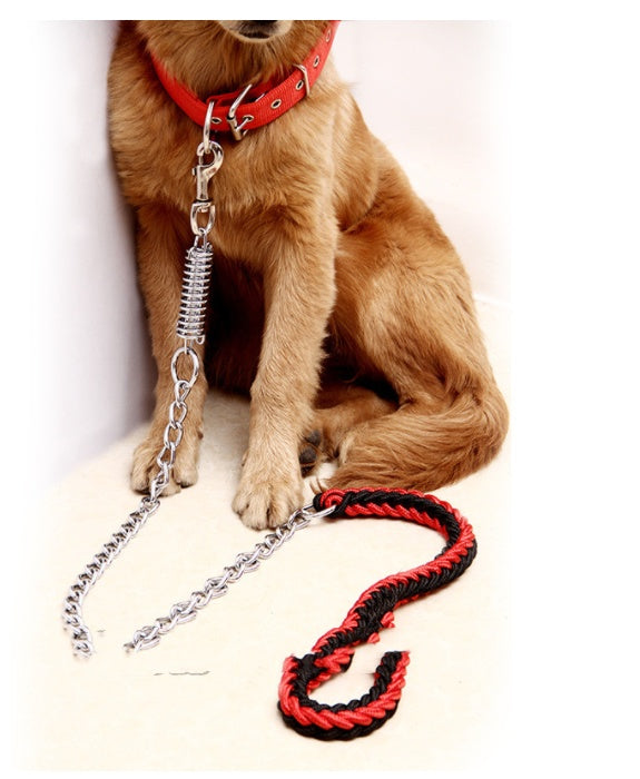 KFX-7624253 Durable Hand-Woven Nylon Pet Leash with Anti-Bite Features for Dogs