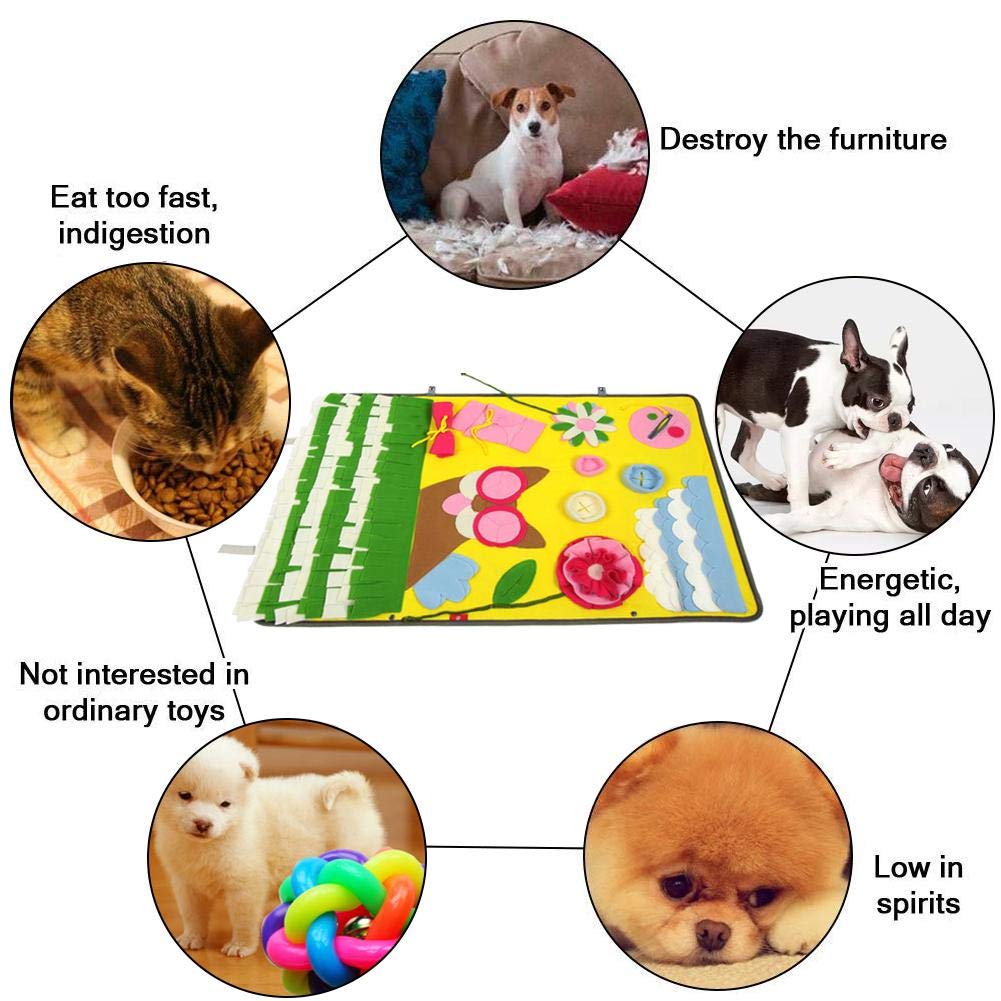 KFX-7626301 Dog Sniffing Pad for Stress Relief - 60x90cm Cloth Cushion for Pet Play and Pressure Venting