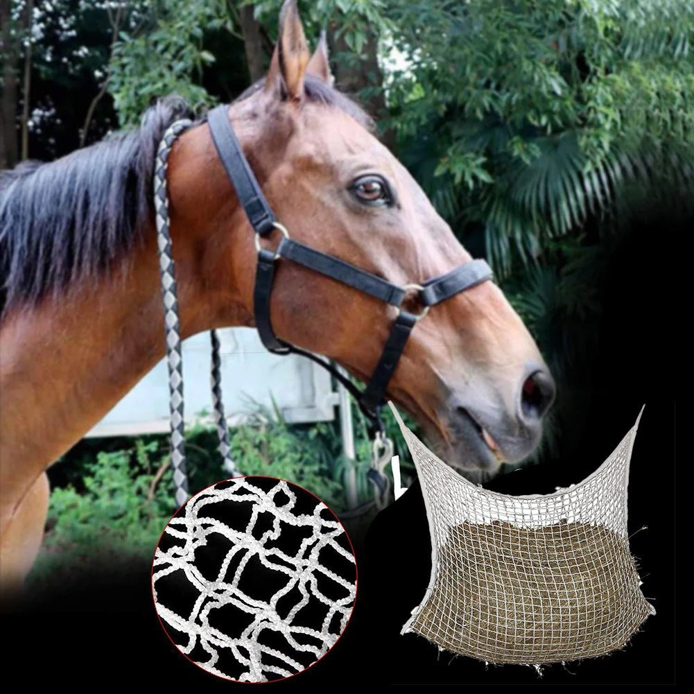 KFX-7626685 Durable Woven PE Rope Feeding Bag for Horses, Cattle, and Sheep - Multiple Sizes Available
