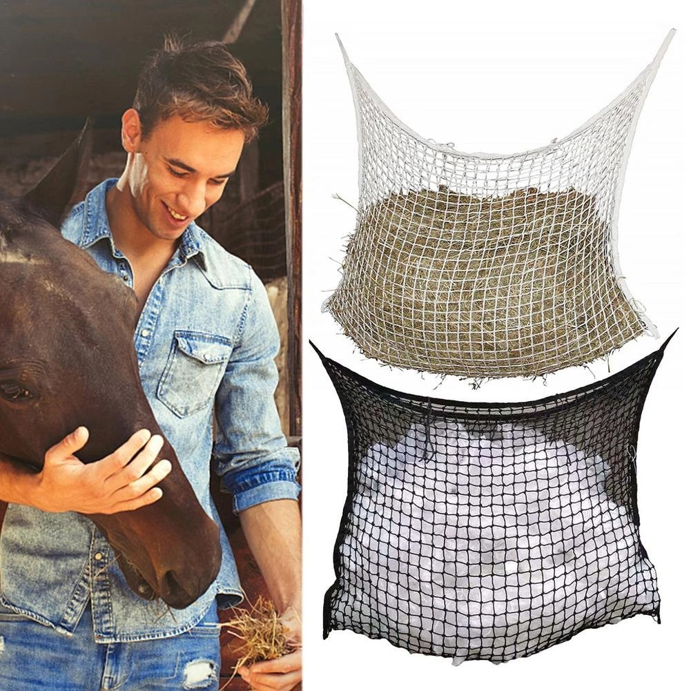 KFX-7626685 Durable Woven PE Rope Feeding Bag for Horses, Cattle, and Sheep - Multiple Sizes Available