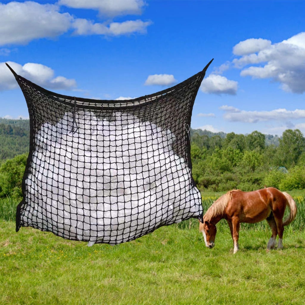 KFX-7626685 Durable Woven PE Rope Feeding Bag for Horses, Cattle, and Sheep - Multiple Sizes Available