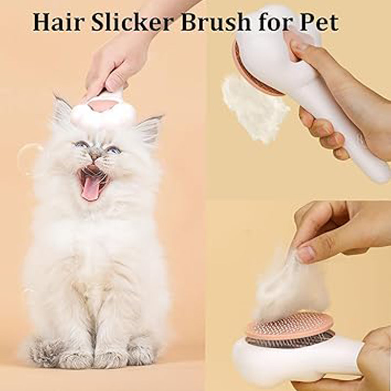 KFX-7631677 Professional Pet Hair Remover Comb for Dogs, Cats, and Rabbits - Effortlessly Removes Loose Hair and Tangles
