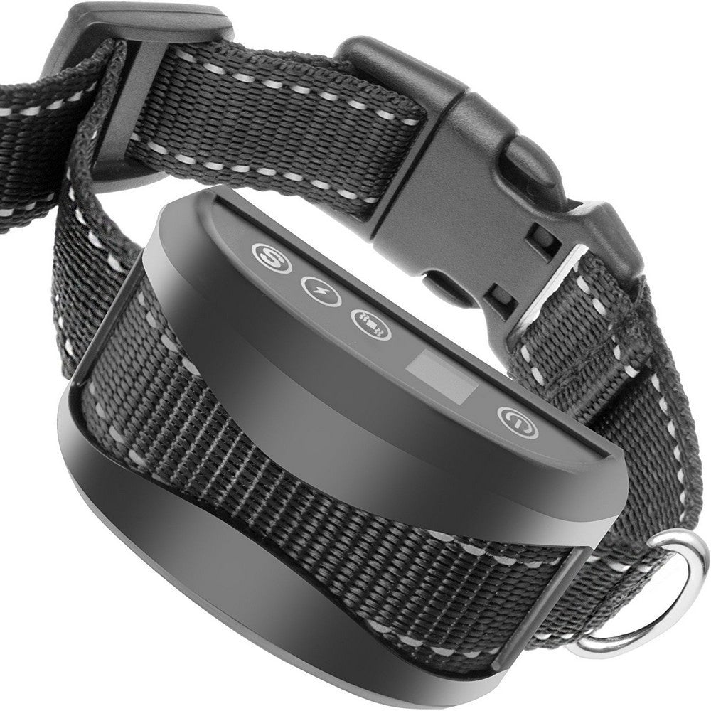 KFX-7633469 Rechargeable LED Ultrasonic Anti-Barking Device for Dogs - Waterproof, Long Standby Battery, Adjustable Collar Size