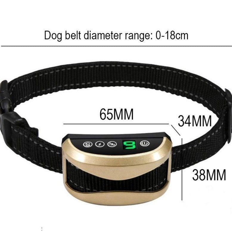 KFX-7633469 Rechargeable LED Ultrasonic Anti-Barking Device for Dogs - Waterproof, Long Standby Battery, Adjustable Collar Size