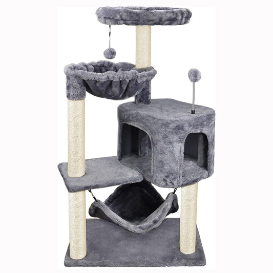 KFX-7639229 Multi-layer Cat Climbing Frame with Sisal Scratching Posts - Cute Style in Various Colors