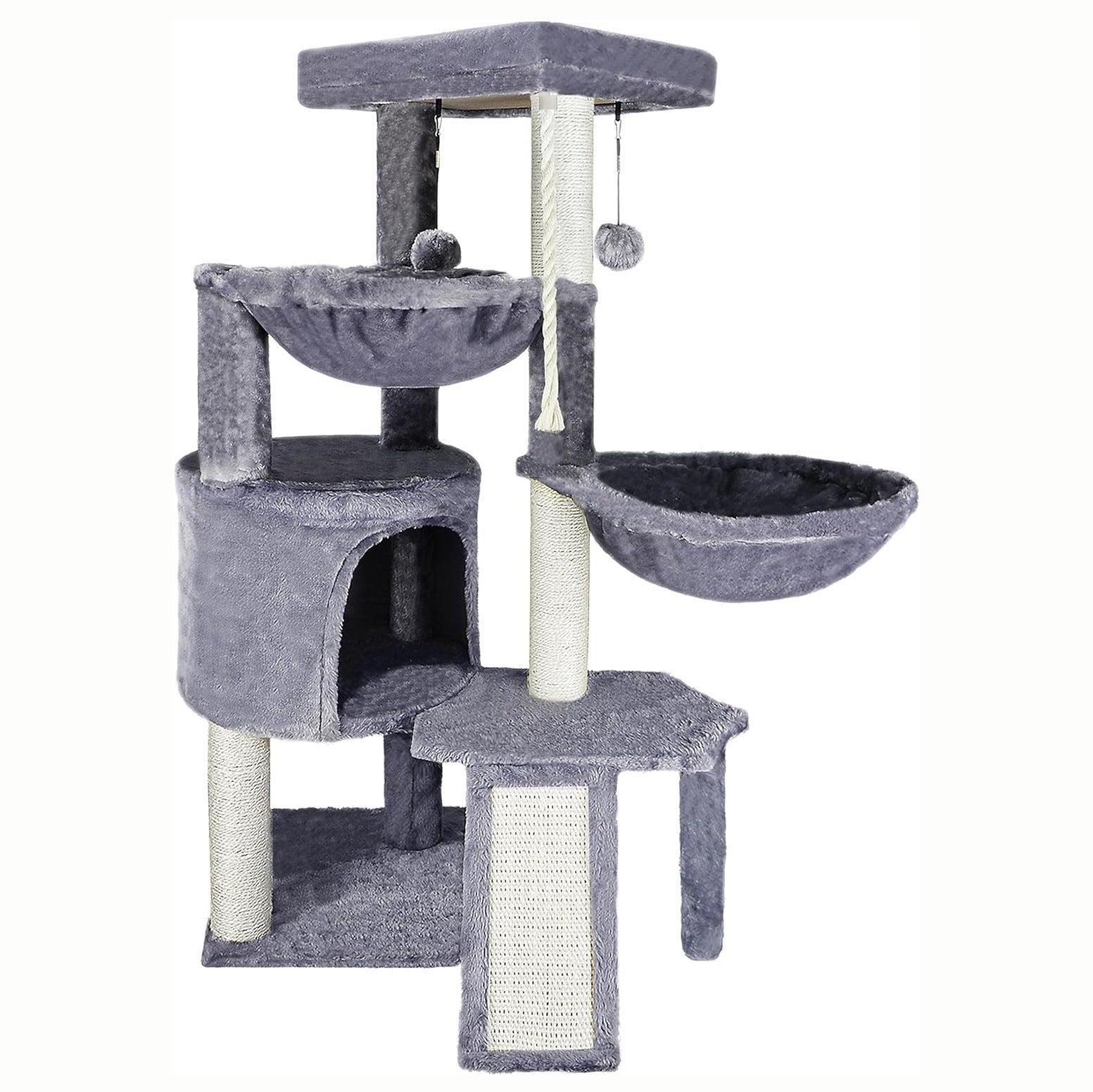 KFX-7639229 Multi-layer Cat Climbing Frame with Sisal Scratching Posts - Cute Style in Various Colors
