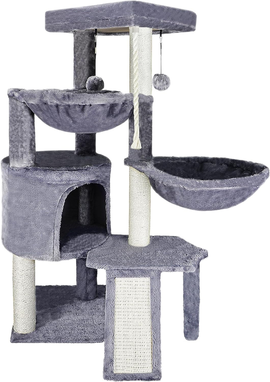 KFX-7639229 Multi-layer Cat Climbing Frame with Sisal Scratching Posts - Cute Style in Various Colors