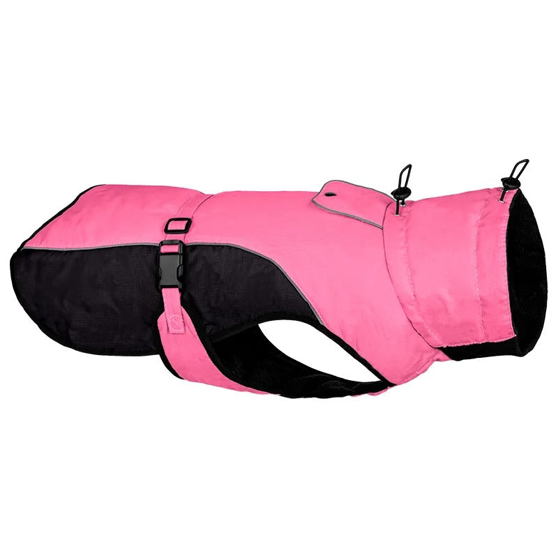 KFX-7642301 Adjustable Waterproof Dog Coat with Reflective Features for Outdoor Use