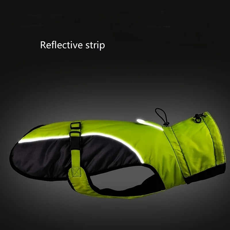 KFX-7642301 Adjustable Waterproof Dog Coat with Reflective Features for Outdoor Use