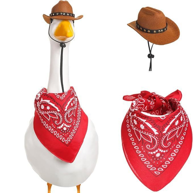 KFX-7643325 Monochrome Denim Cowboy Hat and Drool Towel Set for All Seasons