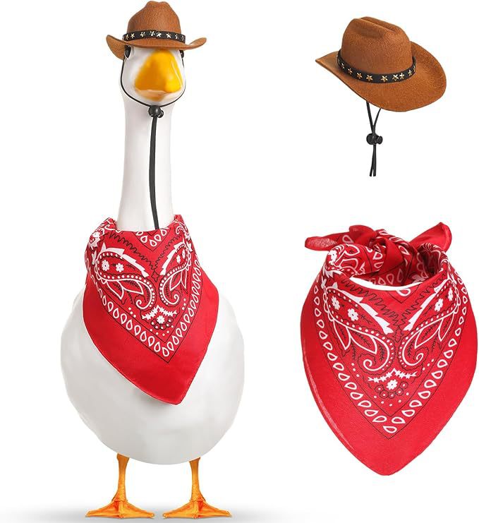 KFX-7643325 Monochrome Denim Cowboy Hat and Drool Towel Set for All Seasons
