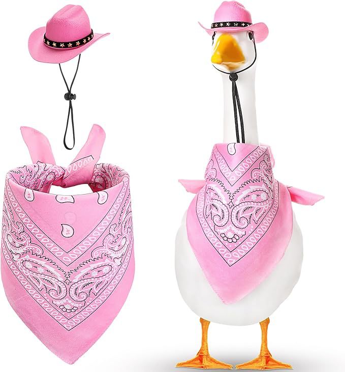 KFX-7643325 Monochrome Denim Cowboy Hat and Drool Towel Set for All Seasons