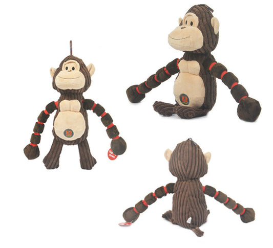 KFX-7646525 Interactive Molar Toy for Dogs - Plush Rabbit, Monkey, and Crocodile Shapes for Training and Companionship