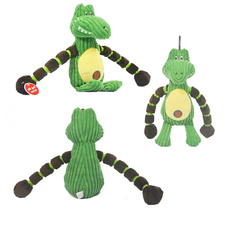 KFX-7646525 Interactive Molar Toy for Dogs - Plush Rabbit, Monkey, and Crocodile Shapes for Training and Companionship