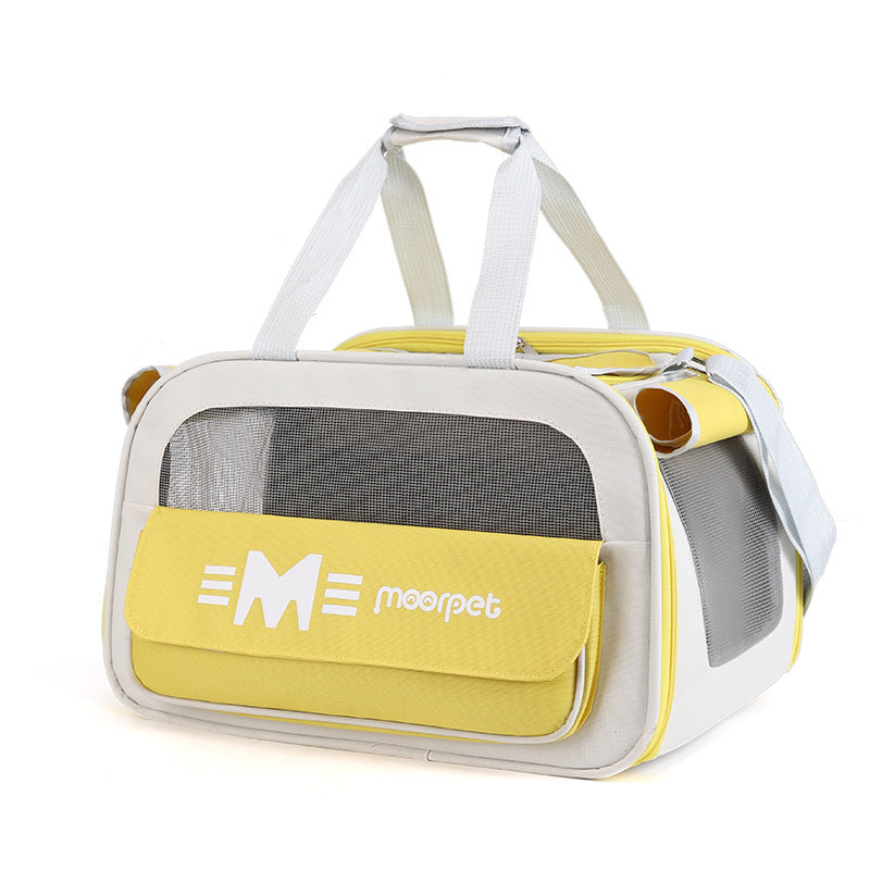 KFX-7647933 Portable Cat Diaper Bag with Large Capacity and Breathable Design for Travel