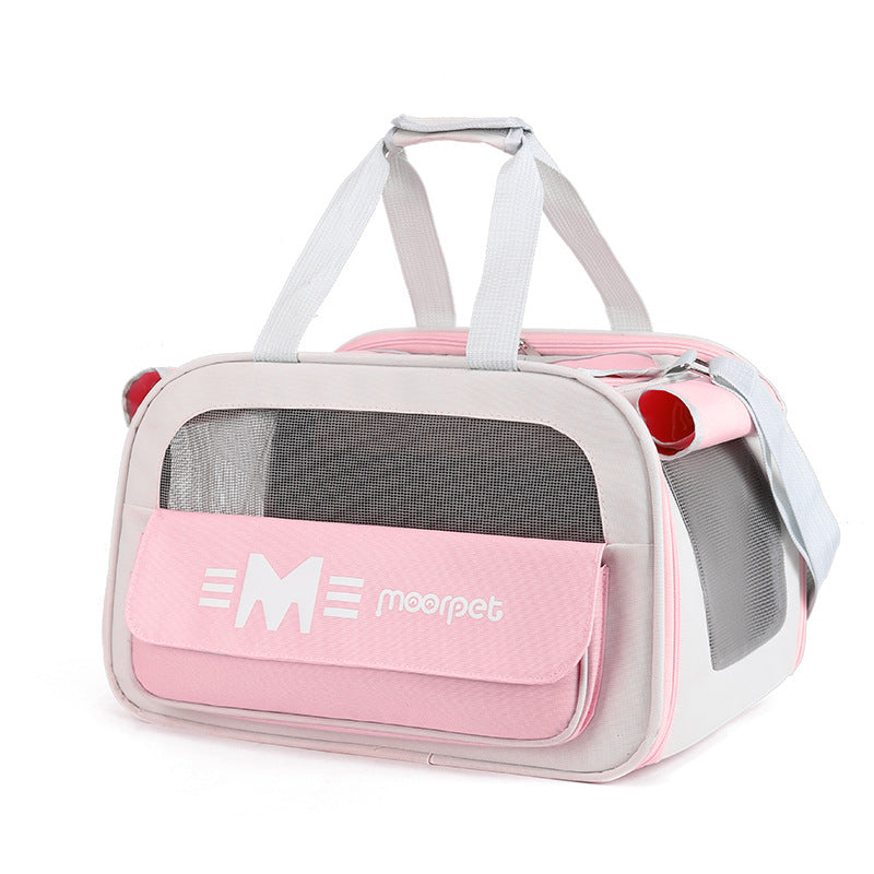 KFX-7647933 Portable Cat Diaper Bag with Large Capacity and Breathable Design for Travel