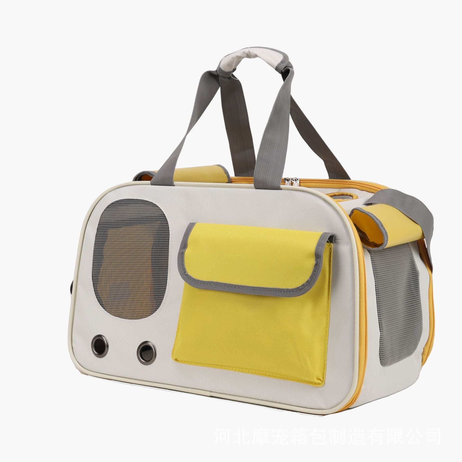 KFX-7647933 Portable Cat Diaper Bag with Large Capacity and Breathable Design for Travel