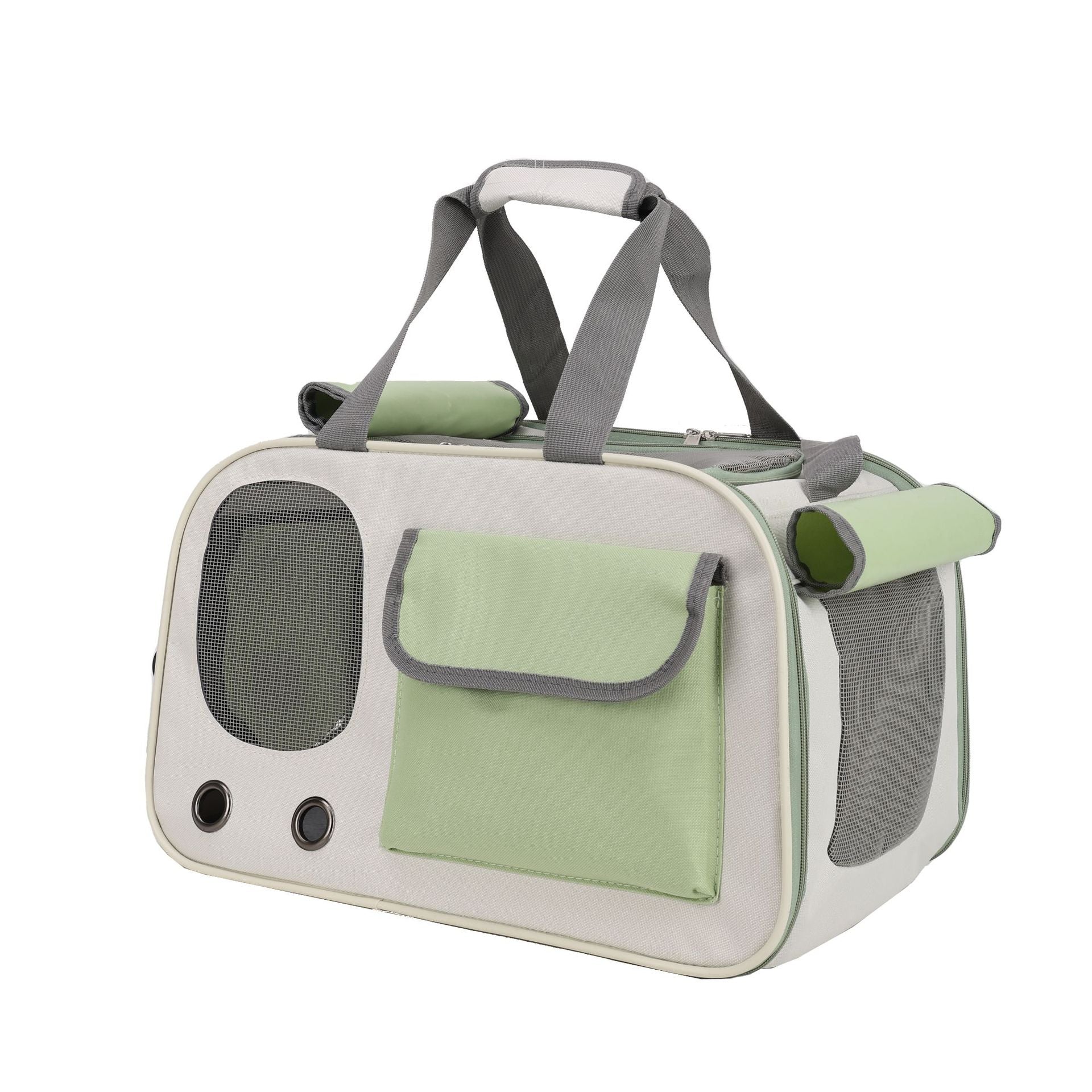 KFX-7647933 Portable Cat Diaper Bag with Large Capacity and Breathable Design for Travel