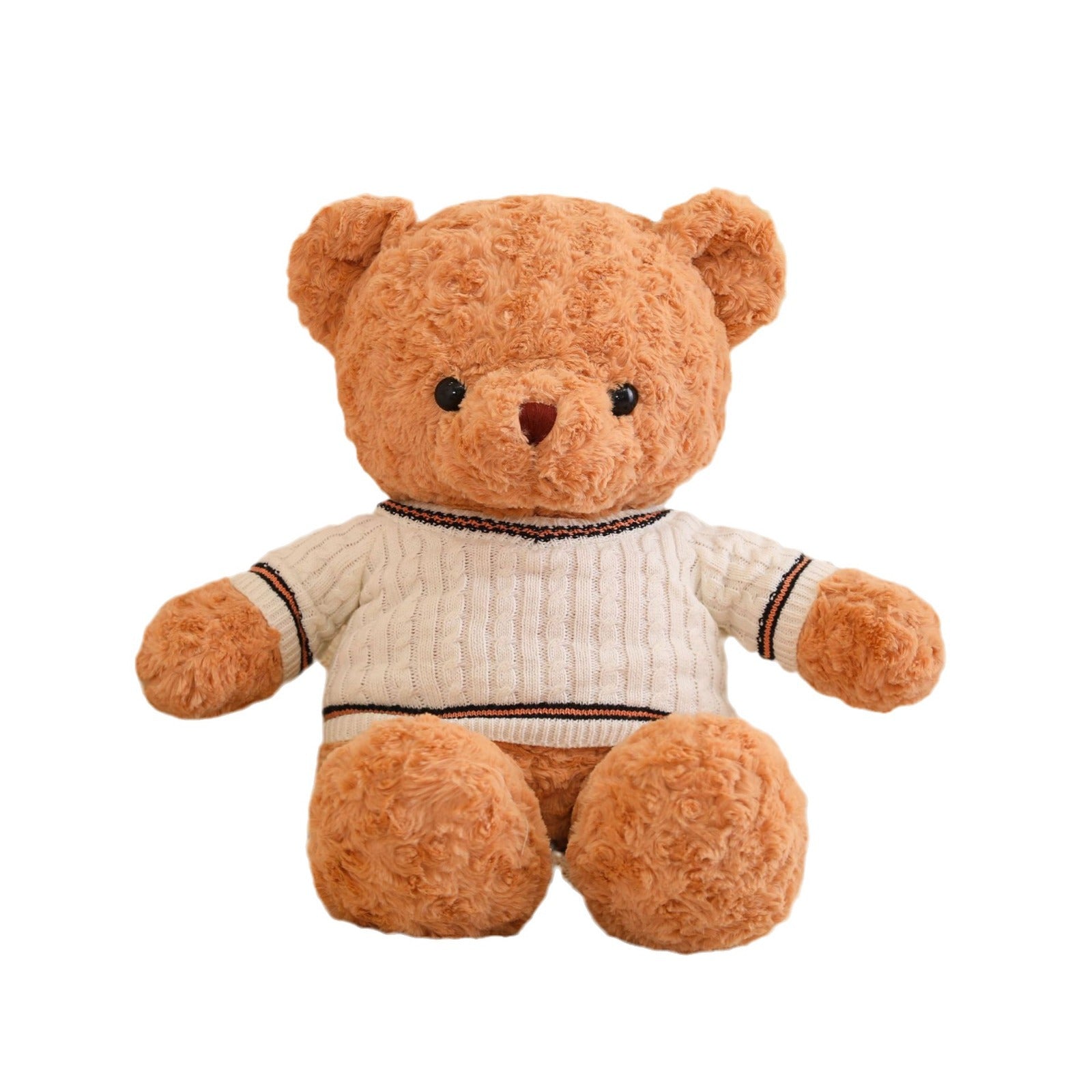 KFX-7651133 White Sweater Teddy Bear Plush Toy in Various Sizes (30cm to 130cm)