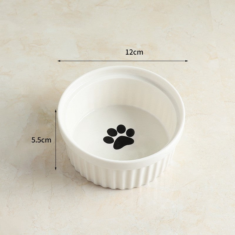 KFX-7651645 Cervical Spine Protective Ceramic Pet Bowl for Cats and Dogs - Various Stylish Designs
