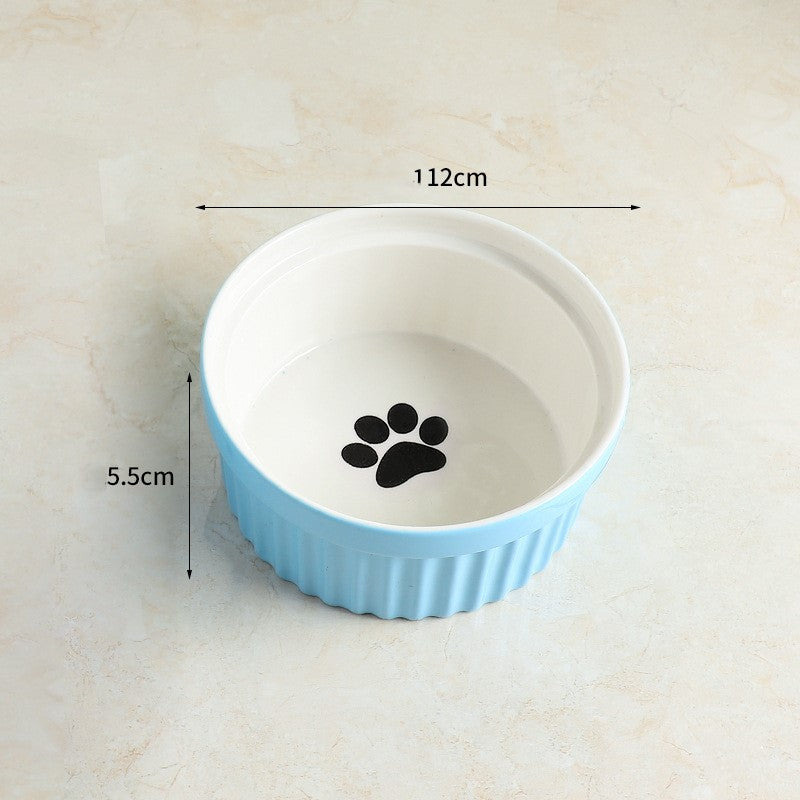 KFX-7651645 Cervical Spine Protective Ceramic Pet Bowl for Cats and Dogs - Various Stylish Designs