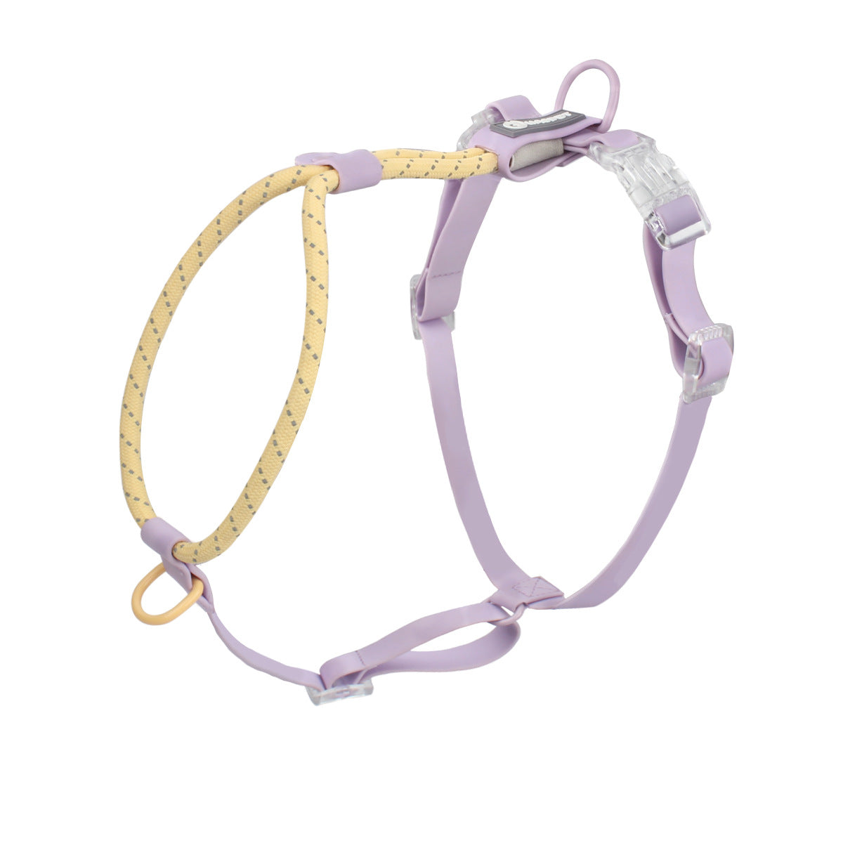 KFX-7652925 Adjustable Dog Traction Vest and Collar Set with Leash - Available in Purple and Pink