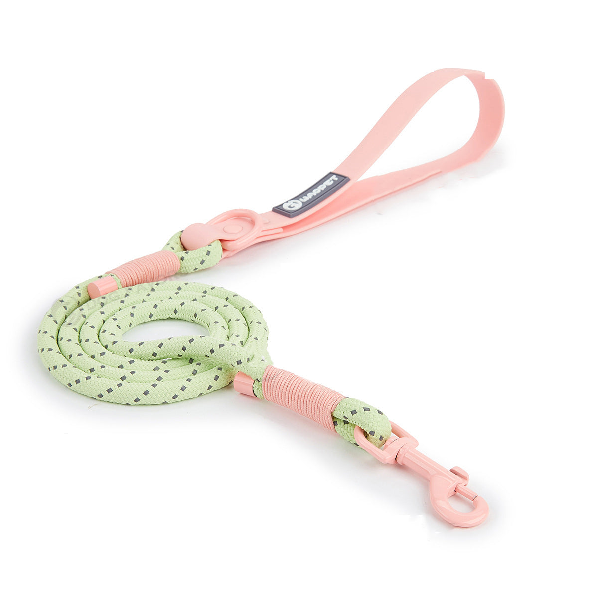 KFX-7652925 Adjustable Dog Traction Vest and Collar Set with Leash - Available in Purple and Pink