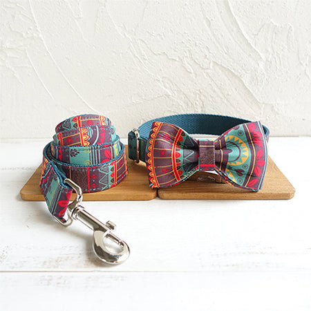 KFX-7653437 Stylish Polyester Pet Bow Tie Collar Accessory