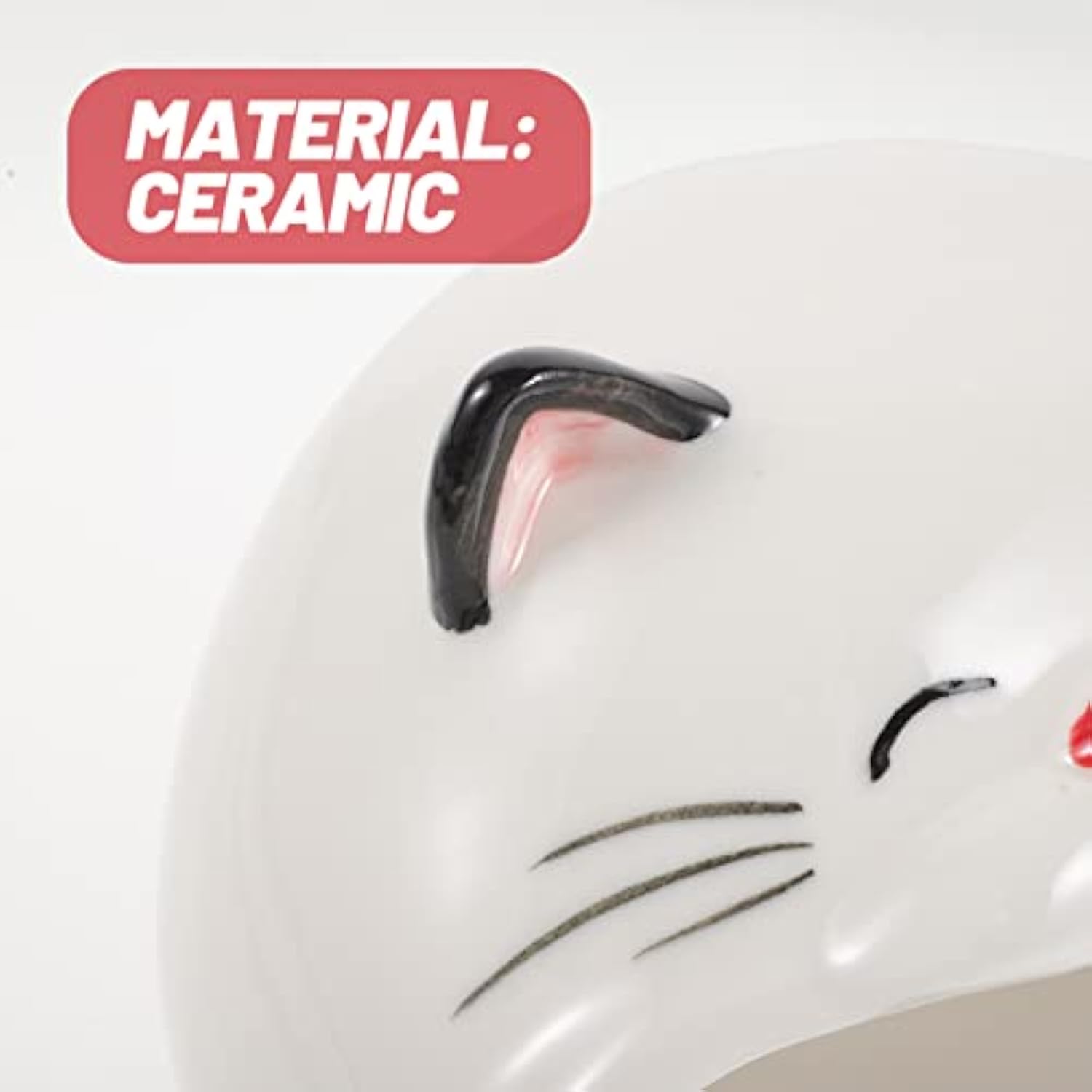 KFX-7654717 Ceramic Cat-Shaped Hamster House | Small Animal Habitat & Cooling Nest | Comfortable Hideout for Hamsters and Gerbils